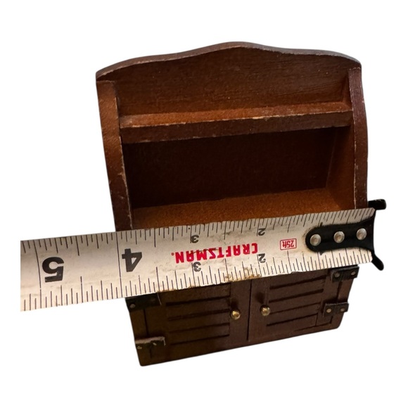 Vintage dollhouse furniture miniature cabinet hutch wood - Picture 6 of 6